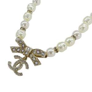 Chanel Cc Logo Necklace Gold-Tone Metal #249976C18B